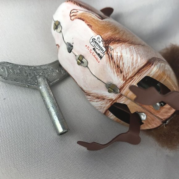 Wind Up Key Jumping World Treasures Nostalgia Classic Tin Toy Reproduction & Box - Picture 10 of 12